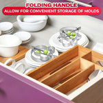 Load image into Gallery viewer, 5 Pcs Pancake Mold Set – Stainless Steel Pancake Molds for Griddle with Fun Shapes Comfortable Handles and Non Slip Design – Egg Shaper for Frying Pan With Silicone Brush for Easy Use &amp; Cleaning