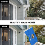Load image into Gallery viewer, G128 Combo Pack: 6 Ft Tangle Free Aluminum Spinning Flagpole (Silver) &amp; Oklahoma OK State Flag 3x5 Ft, Double ToughWeave Series Double Sided Embroidered 210D Polyester  Pole with Flag Included