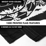 Load image into Gallery viewer, G128 Combo Pack: Flag Pole 6 FT Silver Tangle Free &amp; Join or Die Black Flag 3x5ft 150D Printed Polyester