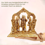 Load image into Gallery viewer, The Fine Living Co. Ram Darbar Includes Rama Sita Laxman Hanuman Murti Idol Statue Gold Plated Figurine for Home Temple Pooja Room Decor Living Room Altar Spiritual Decor