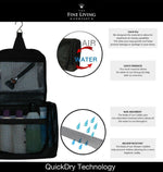 Load image into Gallery viewer, The Fine Living Co. Portable Hanging Shower Caddy Organizer Bag Quick Dry Mesh Shower Caddy Tote Bag Pouch with Metal Hook for Bathroom College Dorm Camp Gym Camping Toiletry Bath (12”x3”x8”)