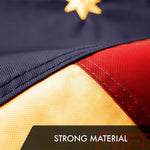 Load image into Gallery viewer, G128 3 Pack: Bennington 76 TeaStained Flag  6x10 Ft  ToughWeave Pro Series Embroidered 420D Polyester  Historical Flag, Embroidered Design, Indoor/Outdoor, Brass Grommets, High Quality