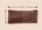 Load image into Gallery viewer, Leather Eyeglass Case  Genuine Leather Protects Sunglasses Eyeglasses Pouch