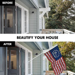 Load image into Gallery viewer, G128 Combo Pack: 6 Ft Tangle Free Aluminum Spinning Flagpole (White) &amp; 2nd Amendment American Flag 3x5 Ft, LiteWeave Pro Series Printed 150D Polyester  Pole with Flag Included
