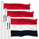 Load image into Gallery viewer, 3 Pack Yemen Flag 3x5 ft Printed 150D Indoor Outdoor Vibrant Colors Brass
