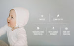 Load image into Gallery viewer, Bamboo and Cotton Double Sided Baby Beanie for Newborns Hospital Hat 03 Months