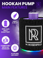 Load image into Gallery viewer, Purple Mini Hookah Pump Hookah Starter with 1000 mAh Rechargeable Battery Kit