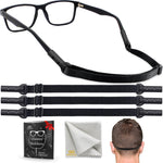 Load image into Gallery viewer, SIGONNA Glasses Strap Holder 3 Adjustable Eyeglasses Strap Lanyards No Tail Sunglasses Strap for Men Women Anti Slip Eye Glasses Holders Around Neck Head
