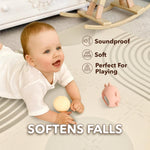 Load image into Gallery viewer, Soft EVA Foam Puzzle Play Mat for Babies and Kids for Floor Size 47x47'' Interlocking Tiles for Playrooms Nurseries and Gyms Squares Carpet for Toddlers