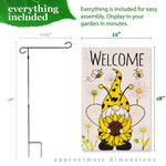Load image into Gallery viewer, Combo Pack Garden Flag Stand Black 36x16 in and Garden Flag 12x18 in Spring