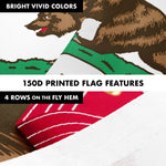 Load image into Gallery viewer, G128 Combo Pack: 6 Ft Tangle Free Aluminum Spinning Flagpole (Silver) &amp; California CA State Flag 3x5 Ft, LiteWeave Pro Series Printed 150D Polyester, 4 Corner Brass Grommets  Pole with Flag Included