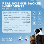 Load image into Gallery viewer, Fish Oil for Dogs and Cats  Skin and Coat Support Supplement for Pets  Omega 3 6 9 Fatty Acids  Itchy Skin, Shedding, Immunity, Joint  EPA DHA  Wild Caught Salmon and Pollock Food Topper