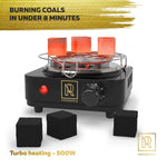 Load image into Gallery viewer, Coal Burner for Hookah Cubes 500W with Grid Black Heat Hookah Burner Electric
