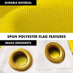Load image into Gallery viewer, G128 Combo Pack: 6 Ft Tangle Free Spinning Flagpole (Silver) &amp; New Mexico Flag 3x5 Ft Embroidered 220GSM Spun Polyester, Brass Grommets (Flag Included) Aluminum Flag Pole