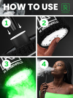 Load image into Gallery viewer, Black Hookah Pump Electric Hookah Starter with 1000 mAh Rechargeable Battery