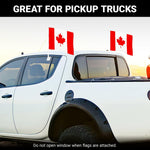 Load image into Gallery viewer, G128 2 Pack: Canada Canadian Car Flag  11x17 In  Double LiteWeave Pro Series Double Sided Printed 150D Polyester  Flagpole Included  Perfect for Festival Celebrations, Parades