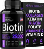 Load image into Gallery viewer, Biotin Collagen Keratin Supplement Hair Skin and Nails Vitamins 60 Capsules