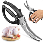 Load image into Gallery viewer, Heavy Duty Poultry Shears – Stainless Steel Meat Scissors Heavy Duty Ergonomic Kitchen Shears for Food Vegetables Seafood &amp; Bones – High Wear Resistance &amp; Thick Spring for Easy Cutting