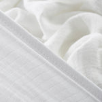 Load image into Gallery viewer, White Muslin Baby Swaddle Blanket 100% Organic Cotton Perfect for Swaddling