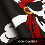 Load image into Gallery viewer, G128 Pirate Jolly Roger Red Head Scarf Flag  2.5x4 Ft  ToughWeave Series Embroidered 300D Polyester  Novelty Flag, Embroidered Design, Indoor/Outdoor, Brass Grommets