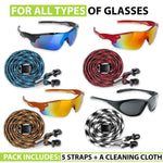 Load image into Gallery viewer, Eyeglasses String Holder Strap Cord Glasses Chain for Men Women 5 Cords Red