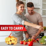 Load image into Gallery viewer, Vegetables Storage Mesh Bag for Fridge   200Pcs 13.7 IN Drawstring Mesh Bag Produce Bags Reusable Washable Onion Storage Tote Bag Farmers Market Bag   Fruit Bags Grocery Bag Shopping Bag Onion Netting