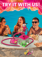 Load image into Gallery viewer, Pink Hookah Set with Everything YADO Square Hookah To Go with Charcoal Holder