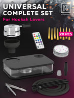Load image into Gallery viewer, Black Hookah Set Premium Portable Hookah Set With Everything And Travel Case