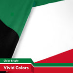 Load image into Gallery viewer, G128 3 Pack: Kuwait Kuwaiti Flag  3x5 Ft  LiteWeave Pro Series Printed 150D Polyester  Country Flag, Indoor/Outdoor, Vibrant Colors, Brass Grommets, Thicker and More Durable Than 100D 75D Poly