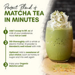 Load image into Gallery viewer, Organic Matcha Latte Pure Japanese Tea Blend with Ashwagandha Vanilla 4.68 oz