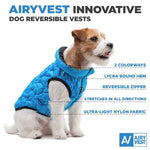 Load image into Gallery viewer, Dog Winter Coat L Size Chest 28 In Blue Black Lightweight Reversible Warm Dog
