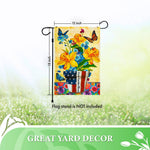 Load image into Gallery viewer, Grow Garden Spring Bloom 12x18 Inch USA Patriotic Flower Pot with Butterflies