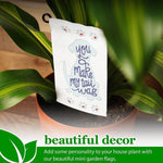 Load image into Gallery viewer, G128 Garden Flag &amp; Stand You Make My Tail Wag Cute Dog  4x8 Inch  Printed Blockout Polyester