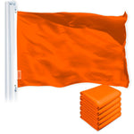 Load image into Gallery viewer, Solid Orange Color Flag 3x5 Ft 5Pack Printed 150D Polyester By G128