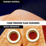 Load image into Gallery viewer, G128 Combo Pack: 6 Ft Tangle Free Aluminum Spinning Flagpole (Silver) &amp; Betsy Ross TeaStained Flag 3x5 Ft, LiteWeave Pro Series Printed 300D Polyester  Pole with Flag Included
