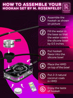 Load image into Gallery viewer, Portable Hookah Set With Everything And Case Premium Book Hookah with Smoke