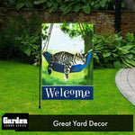 Load image into Gallery viewer, Combo Pack Garden Flag Stand Black 36x16 Inch and Garden Flag 12x18 Inch