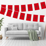 Load image into Gallery viewer, G128 Morocco Moroccan Bunting Banner  Flag 8.2 x 5.5 Inch, Full String 33 Feet  Printed 150D Polyester, Decorations For Bar, School, Festival Events Celebration