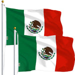 Load image into Gallery viewer, Mexico Mexican Flag 3x5 Ft 2Pack Printed Polyester By G128