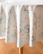 Load image into Gallery viewer, Turkish Floral Color Round 60 inch Diameter Tablecloth Non Iron Stain Resistant