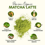 Load image into Gallery viewer, Organic Matcha Latte Pure Japanese Tea Blend with Ashwagandha Vanilla 4.68 oz
