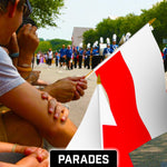 Load image into Gallery viewer, G128 30 Pack Handheld Poland Polish Stick Flags  12x18 In  Printed 150D Polyester, Country Flag, Solid Wooden Stick, Spear Gold Tip