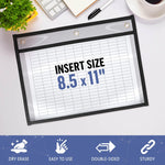 Load image into Gallery viewer, 30 Pack Horizontal Job Ticket Holders 8.5x11   Landscape Shop Ticket Holders 8 1 2 x 11   Work Order Plastic Sleeves for Documents   Dry Erase Pocket Sleeves   Dry Erase Sleeves Clear Pocket Sleeves
