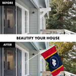 Load image into Gallery viewer, G128 Combo Pack: 6 Ft Tangle Free Aluminum Spinning Flagpole (White) &amp; Mississippi 2020 MS State Flag 3x5 Ft, ToughWeave Series Embroidered 300D Polyester  Pole with Flag Included