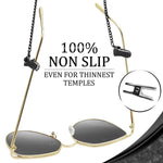 Load image into Gallery viewer, Eyeglass Chains for Women Men Glasses Black Holder NonSlip Silicon Tips 29 inch