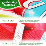 Load image into Gallery viewer, Combo Pack Garden Flag Stand Black 36x16 in and Garden Flag 12x18 in Watermelon