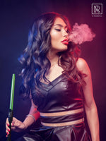Load image into Gallery viewer, Hookah Hose Green with Hookah Adapter Mouthpiece Cleanable Green Hookah Hose