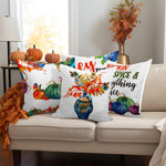 Load image into Gallery viewer, Fall Decoration Pumpkin Oil Painting Style Waterproof Throw Pillow 18 x 18 in Set of 4, Beautiful Cushion Covers for Autumn Sofa Couch Decoration, Pillow Insert Included