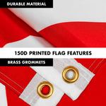 Load image into Gallery viewer, G128 Combo Pack: 6 Feet Tangle Free Spinning Flagpole (White) Alabama AL State Flag 3x5 ft Printed 150D Brass Grommets (Flag Included) Aluminum Flag Pole
