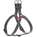 Load image into Gallery viewer, Grey Cotton Dog Harness Soft Eco Friendly Adjustable for Large Dogs L Size